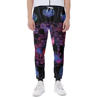 Sagittarius And Astrological Signs Print Scuba Joggers