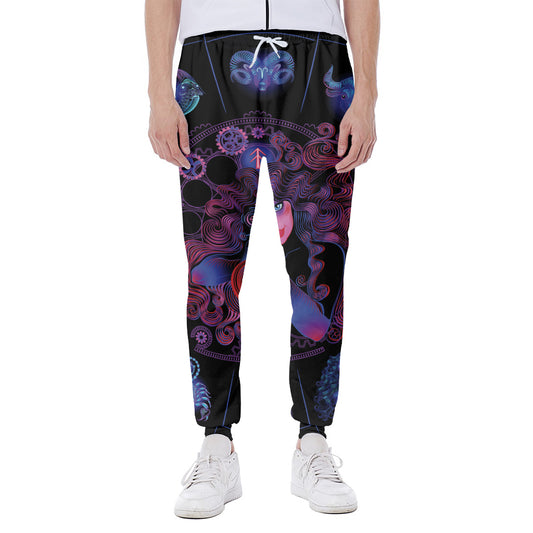 Sagittarius And Astrological Signs Print Scuba Joggers