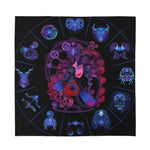 Sagittarius And Astrological Signs Print Silk Bandana