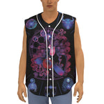 Sagittarius And Astrological Signs Print Sleeveless Baseball Jersey