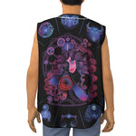 Sagittarius And Astrological Signs Print Sleeveless Baseball Jersey