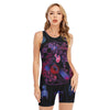 Sagittarius And Astrological Signs Print Sleeveless One Piece Swimsuit