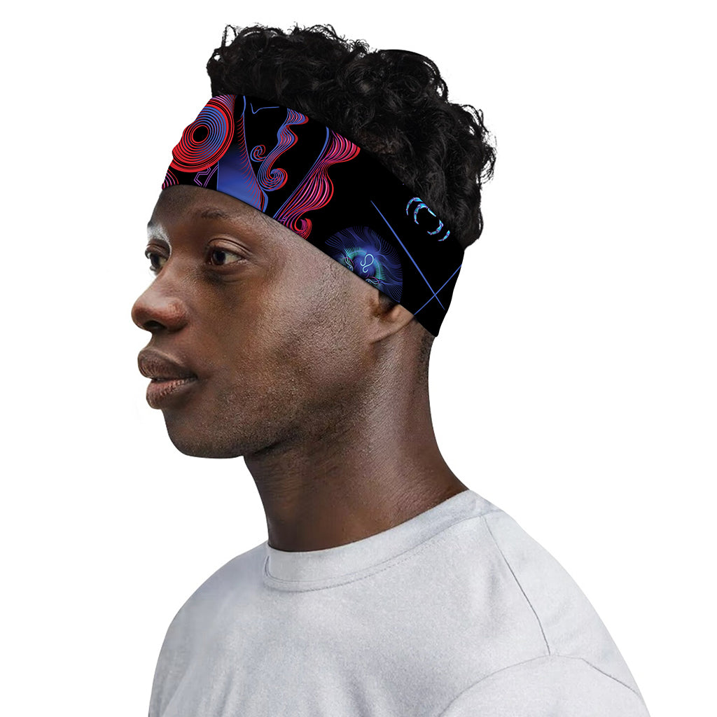 Sagittarius And Astrological Signs Print Sports Headband