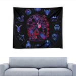 Sagittarius And Astrological Signs Print Tapestry