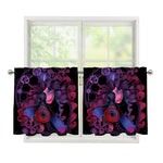 Sagittarius And Astrological Signs Print Tier Curtains