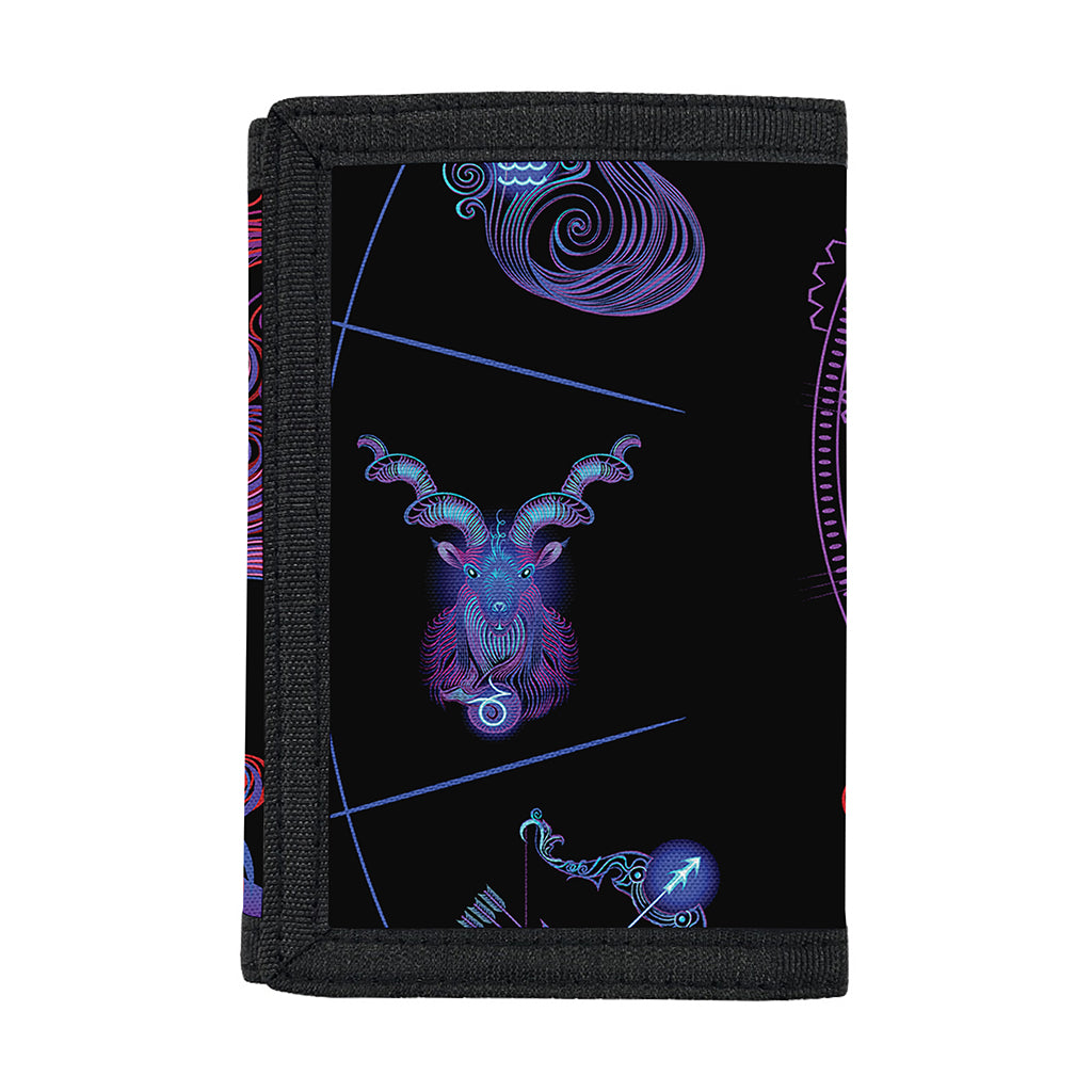 Sagittarius And Astrological Signs Print Trifold Wallet