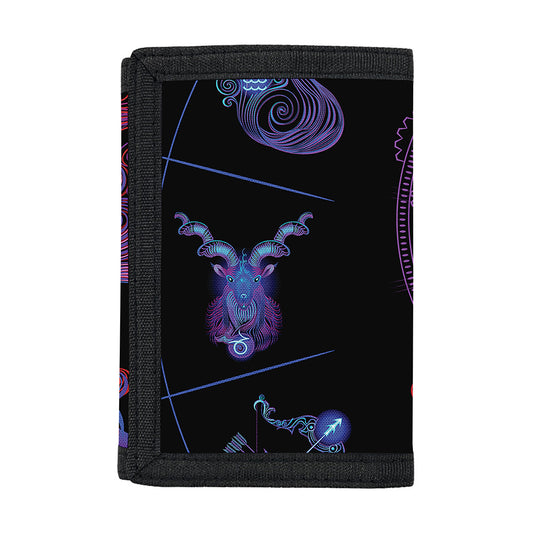 Sagittarius And Astrological Signs Print Trifold Wallet