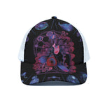 Sagittarius And Astrological Signs Print White Mesh Trucker Cap