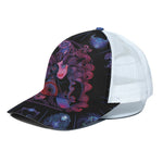 Sagittarius And Astrological Signs Print White Mesh Trucker Cap