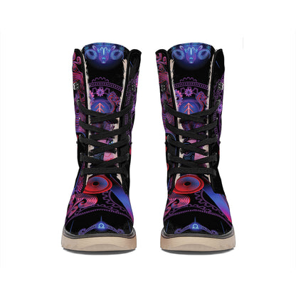 Sagittarius And Astrological Signs Print Winter Boots