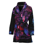 Sagittarius And Astrological Signs Print Women's Bathrobe