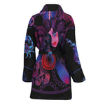 Sagittarius And Astrological Signs Print Women's Bathrobe