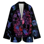 Sagittarius And Astrological Signs Print Women's Blazer