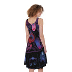 Sagittarius And Astrological Signs Print Women's Sleeveless Dress