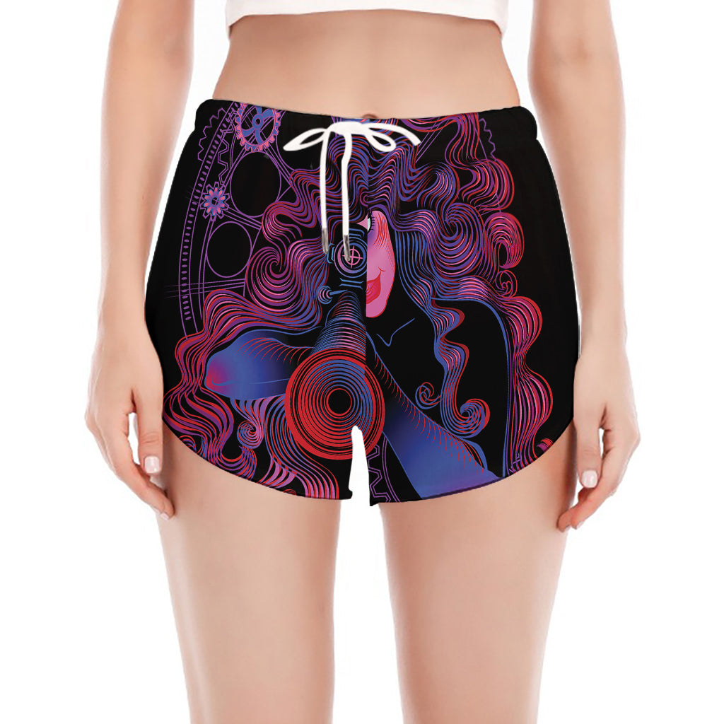 Sagittarius And Astrological Signs Print Women's Split Running Shorts