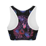 Sagittarius And Astrological Signs Print Women's Sports Bra