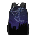 Sagittarius Constellation Print 17 Inch Backpack
