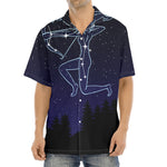 Sagittarius Constellation Print Aloha Shirt