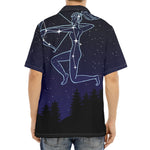 Sagittarius Constellation Print Aloha Shirt