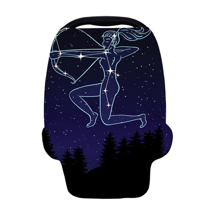 Sagittarius Constellation Print Baby Seat Cover