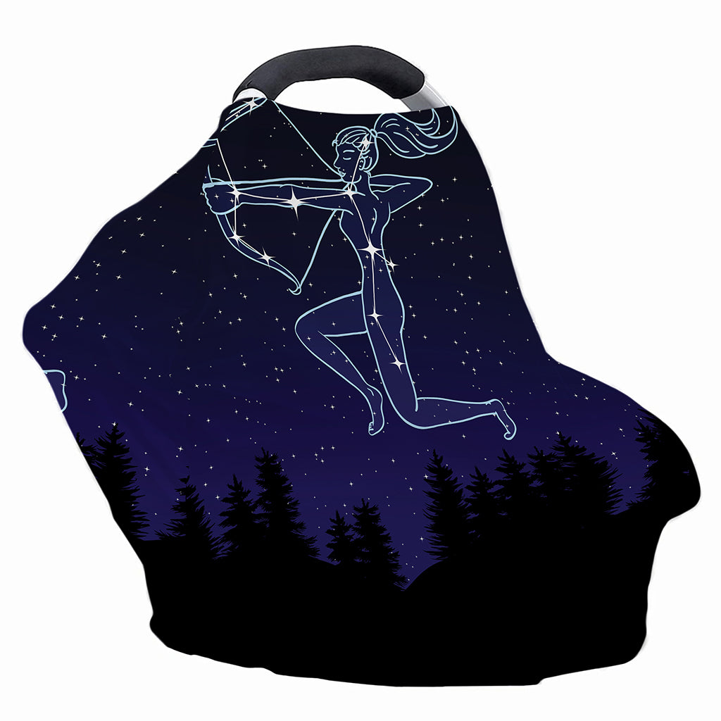 Sagittarius Constellation Print Baby Seat Cover