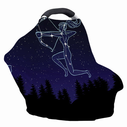 Sagittarius Constellation Print Baby Seat Cover