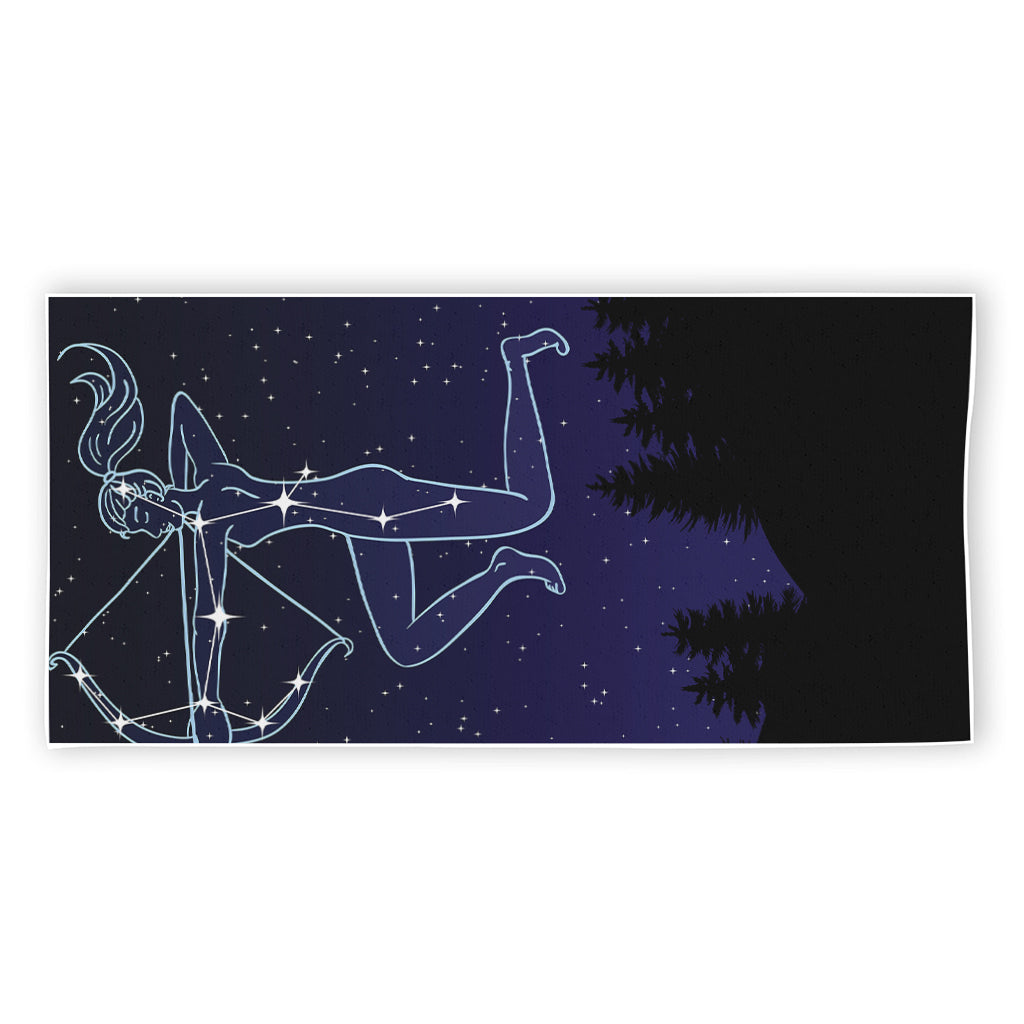 Sagittarius Constellation Print Beach Towel