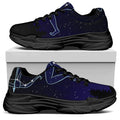 Sagittarius Constellation Print Black Chunky Shoes