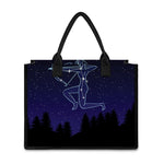 Sagittarius Constellation Print Canvas Tote Bag