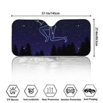 Sagittarius Constellation Print Car Windshield Sun Shade