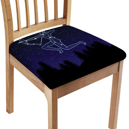 Sagittarius Constellation Print Chair Cushion Cover