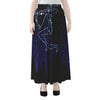 Sagittarius Constellation Print Chiffon Maxi Skirt