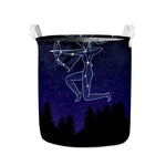 Sagittarius Constellation Print Collapsible Laundry Basket