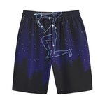 Sagittarius Constellation Print Cotton Shorts