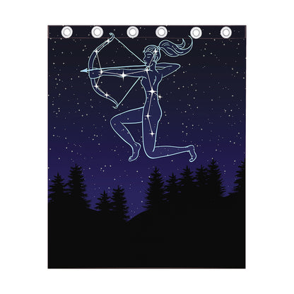 Sagittarius Constellation Print Curtain