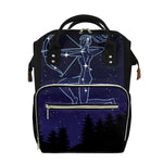 Sagittarius Constellation Print Diaper Bag