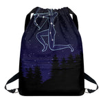 Sagittarius Constellation Print Drawstring Backpack