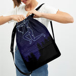 Sagittarius Constellation Print Drawstring Backpack
