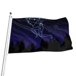 Sagittarius Constellation Print Flag