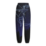 Sagittarius Constellation Print Fleece Lined Knit Pants