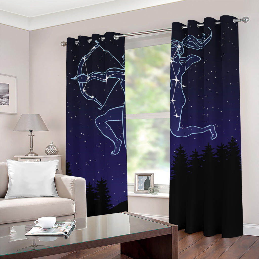 Sagittarius Constellation Print Grommet Curtains