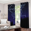 Sagittarius Constellation Print Grommet Curtains