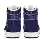 Sagittarius Constellation Print High Top Leather Sneakers