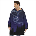 Sagittarius Constellation Print Hoodie Blanket