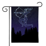 Sagittarius Constellation Print House Flag