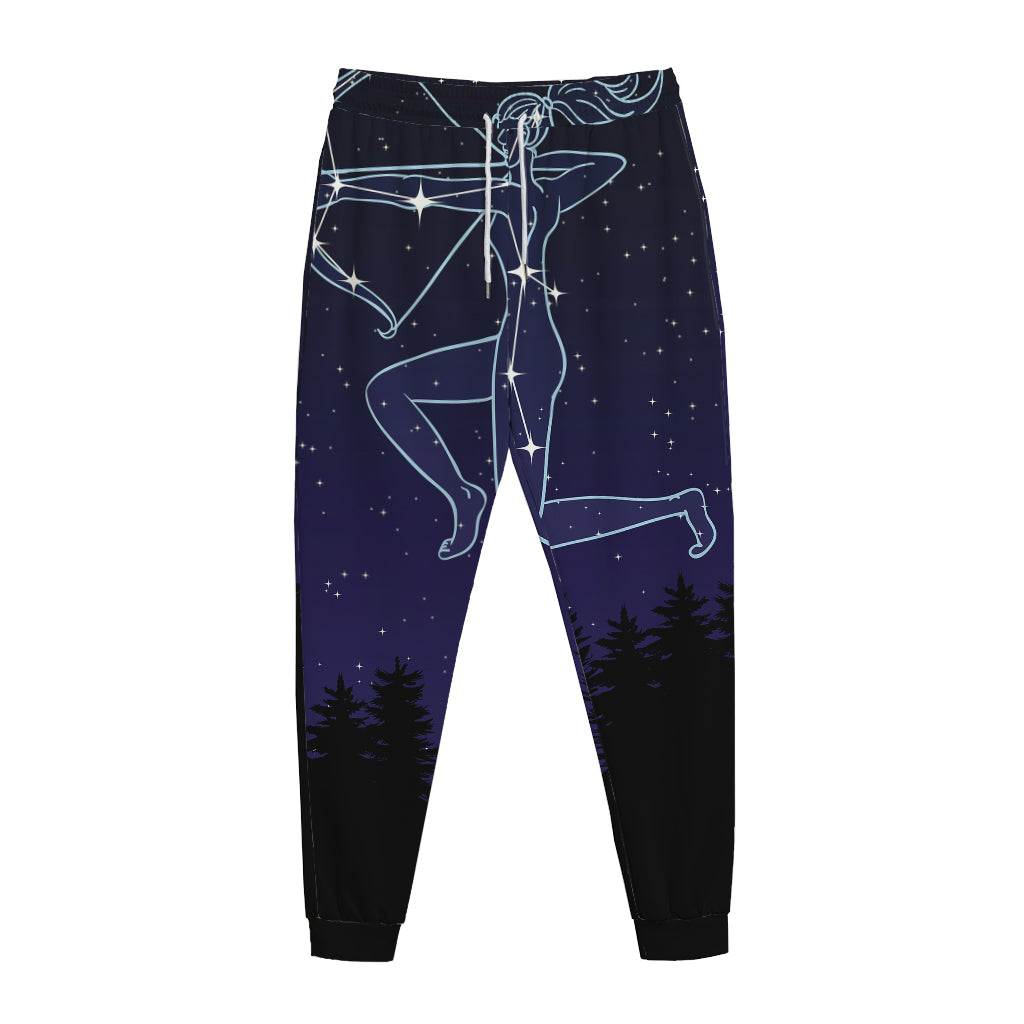 Sagittarius Constellation Print Jogger Pants