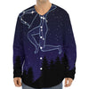 Sagittarius Constellation Print Long Sleeve Baseball Jersey