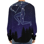 Sagittarius Constellation Print Long Sleeve Baseball Jersey