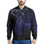 Sagittarius Constellation Print Men's Bomber Jacket