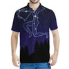 Sagittarius Constellation Print Men's Polo Shirt